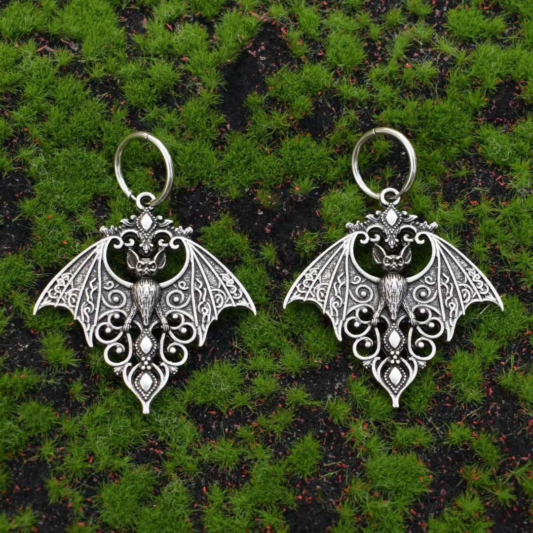 Baroque Bat Earrings - The Pagan Grimoire