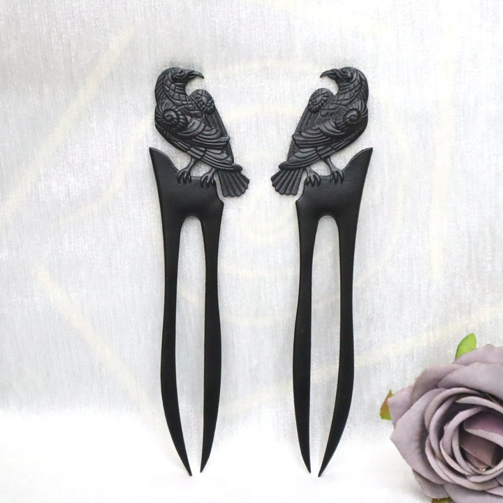 Raven Hair Stick - The Pagan Grimoire