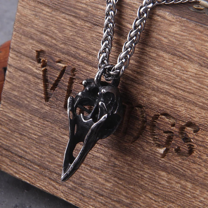 Odin’s Raven Skull Necklace - The Pagan Grimoire