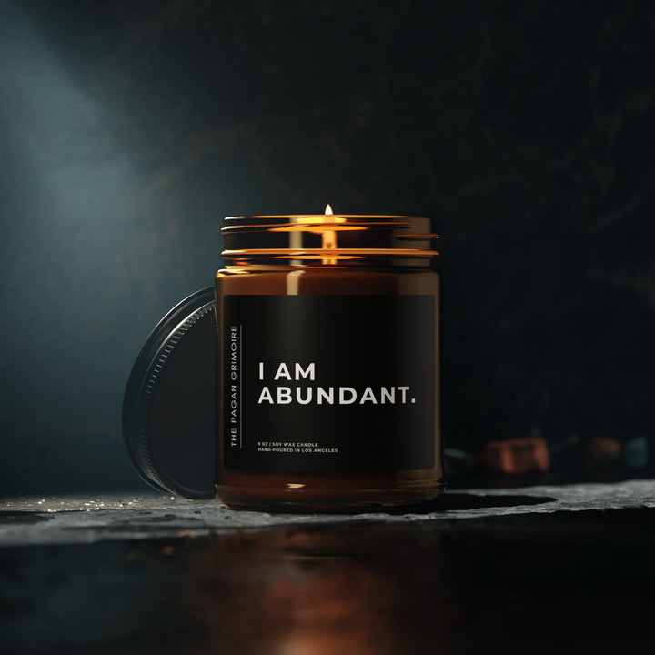 I Am Abundant Affirmation Candle