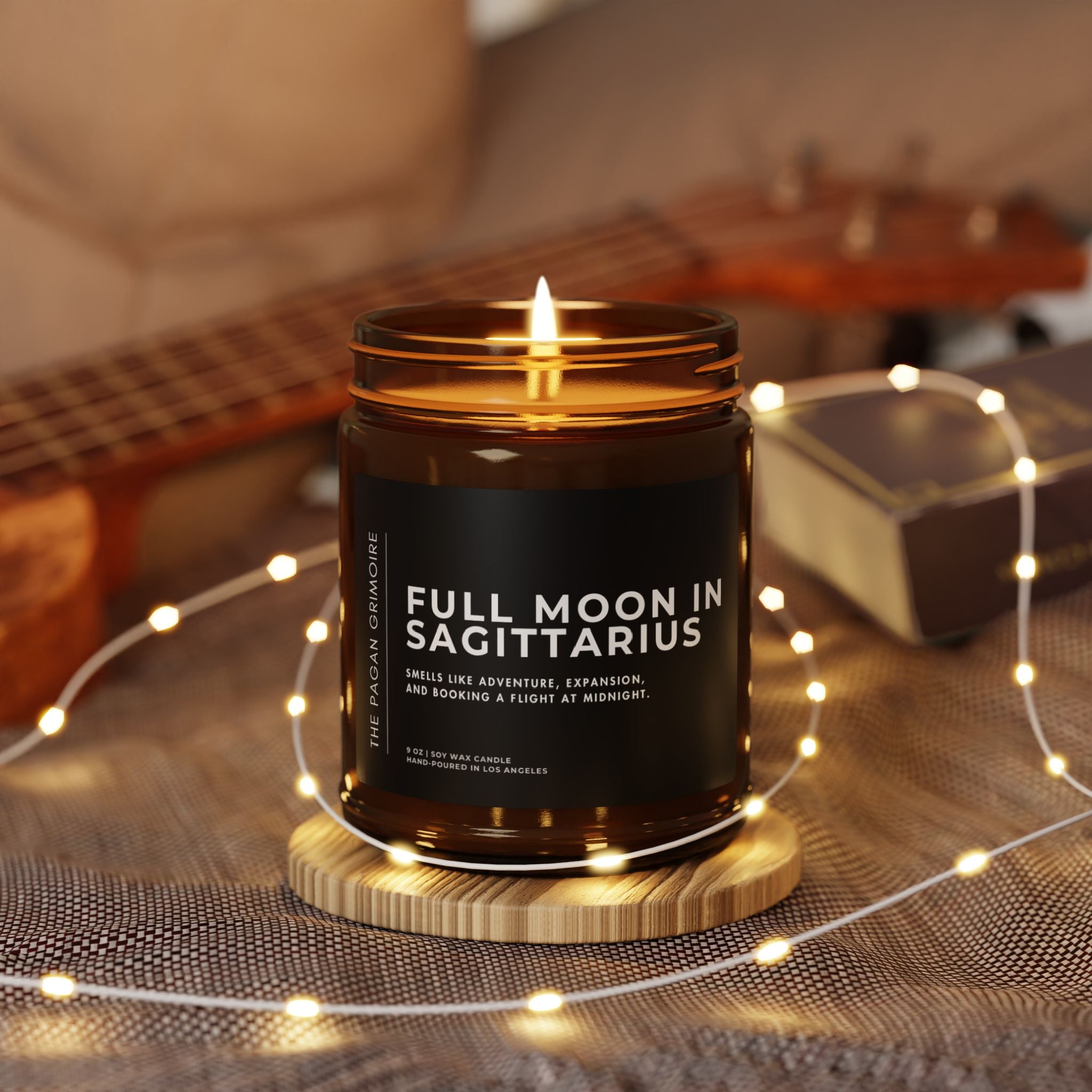 Full Moon in Sagittarius Candle – The Pagan Grimoire
