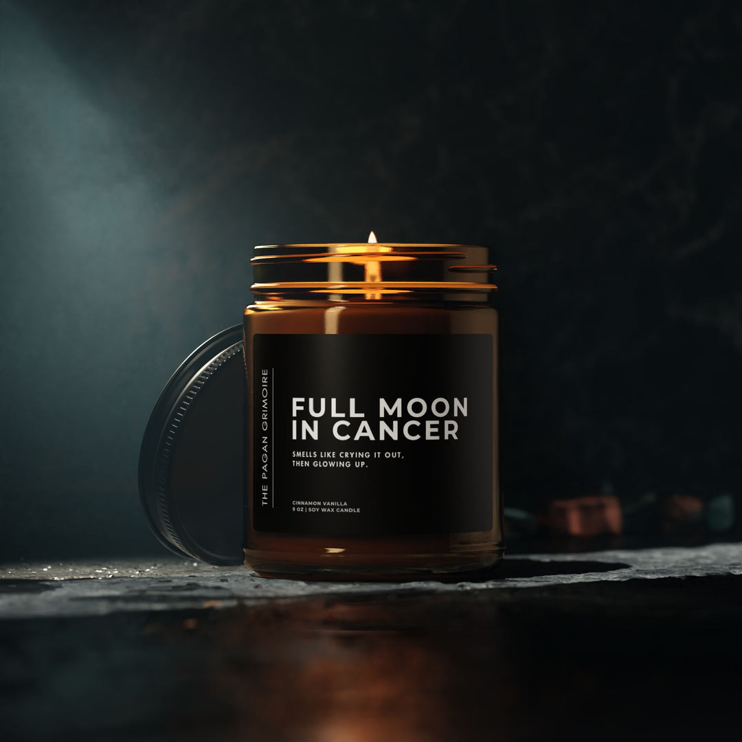Full Moon in Cancer Candle - The Pagan Grimoire