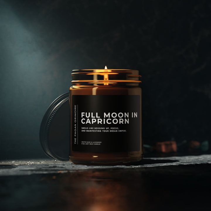 Full Moon in Capricorn Candle - The Pagan Grimoire