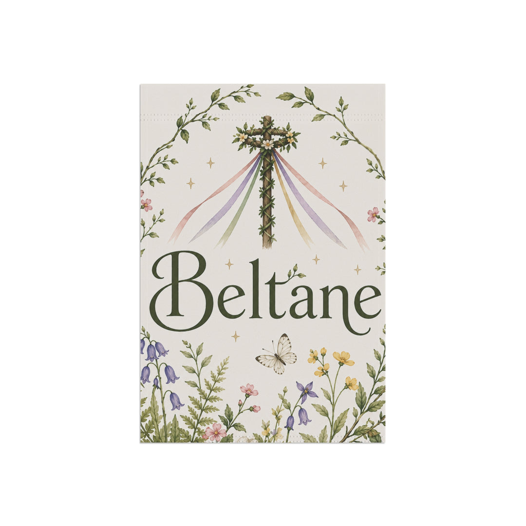 Beltane Flag with Maypole for Garden