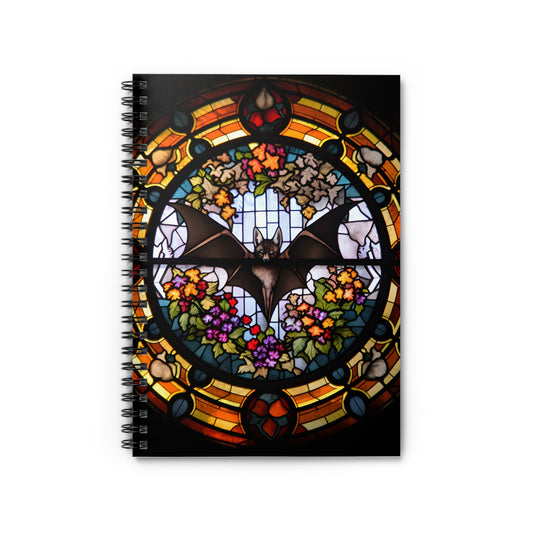 Stained Glass Bat Journal