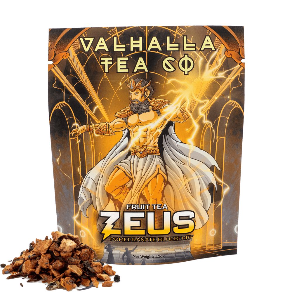 Zeus – Pomegranate, Blueberry, Hibiscus Herbal Tea - The Pagan Grimoire