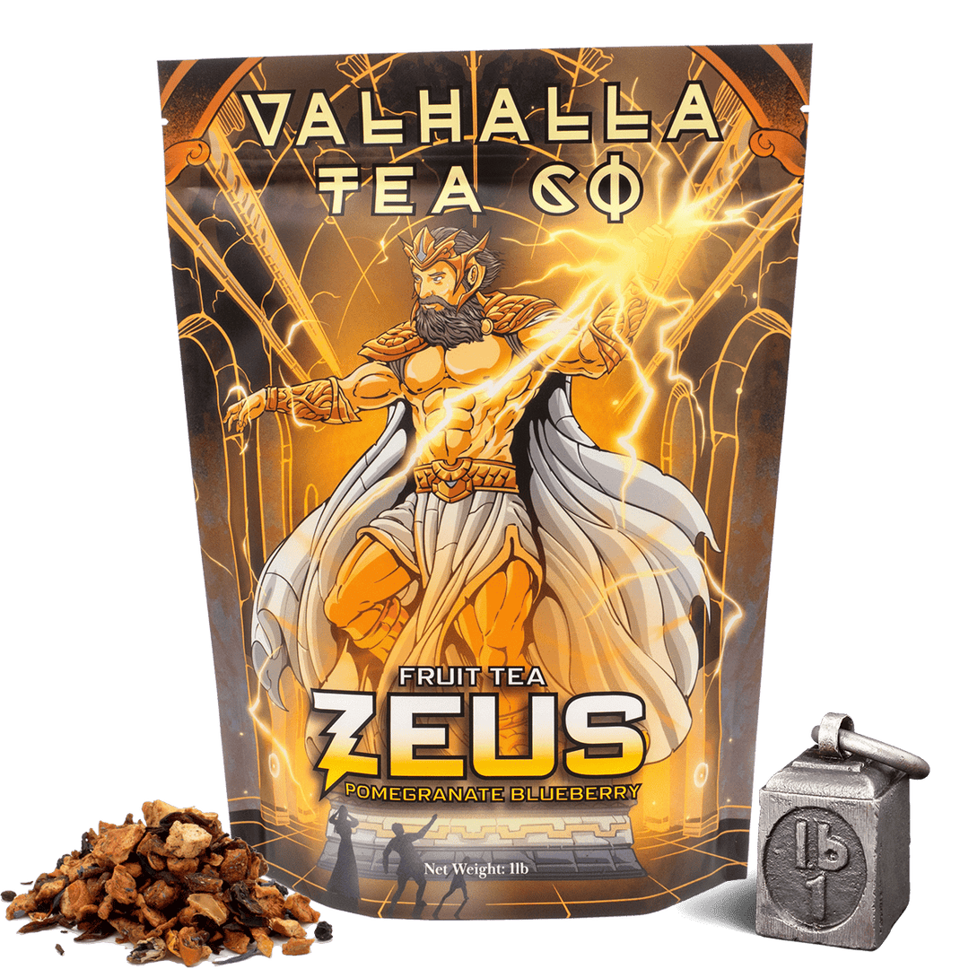 Zeus – Pomegranate, Blueberry, Hibiscus Herbal Tea - The Pagan Grimoire