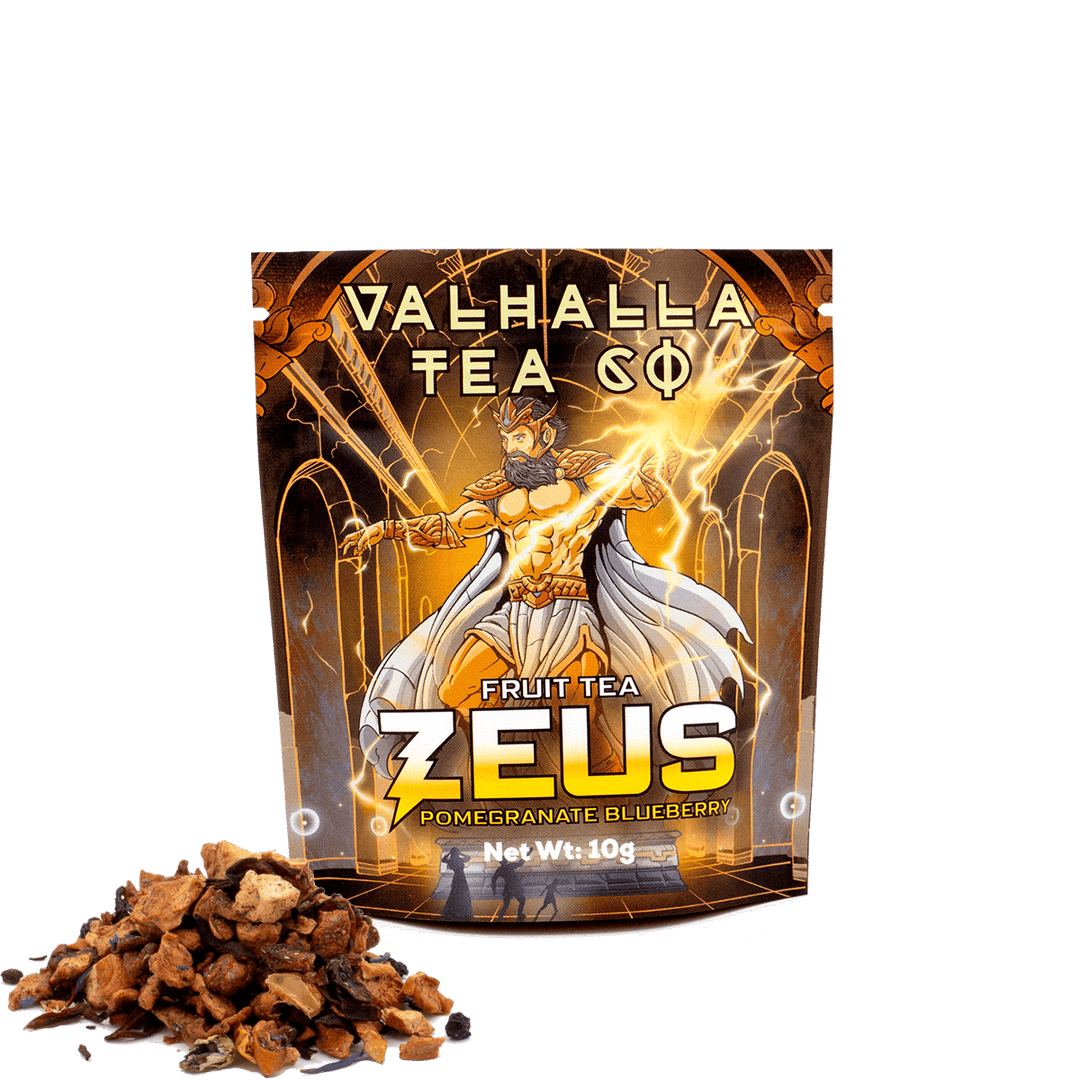 Zeus – Pomegranate, Blueberry, Hibiscus Herbal Tea - The Pagan Grimoire