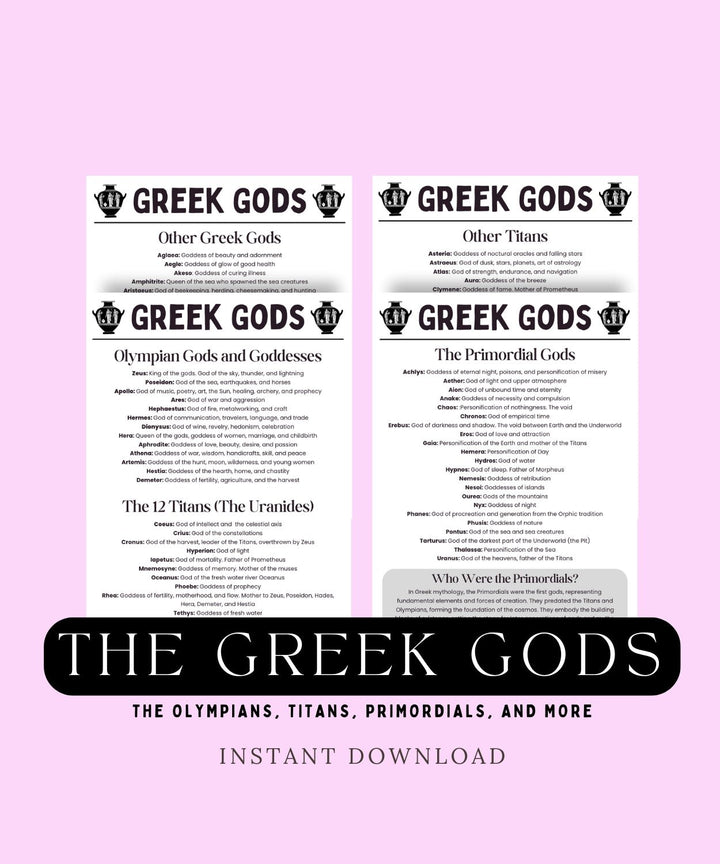 Greek Gods 101 - The Pagan Grimoire