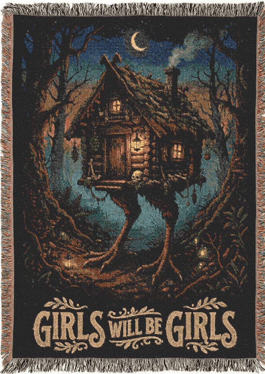 Baba Yaga Woven Blanket Texture