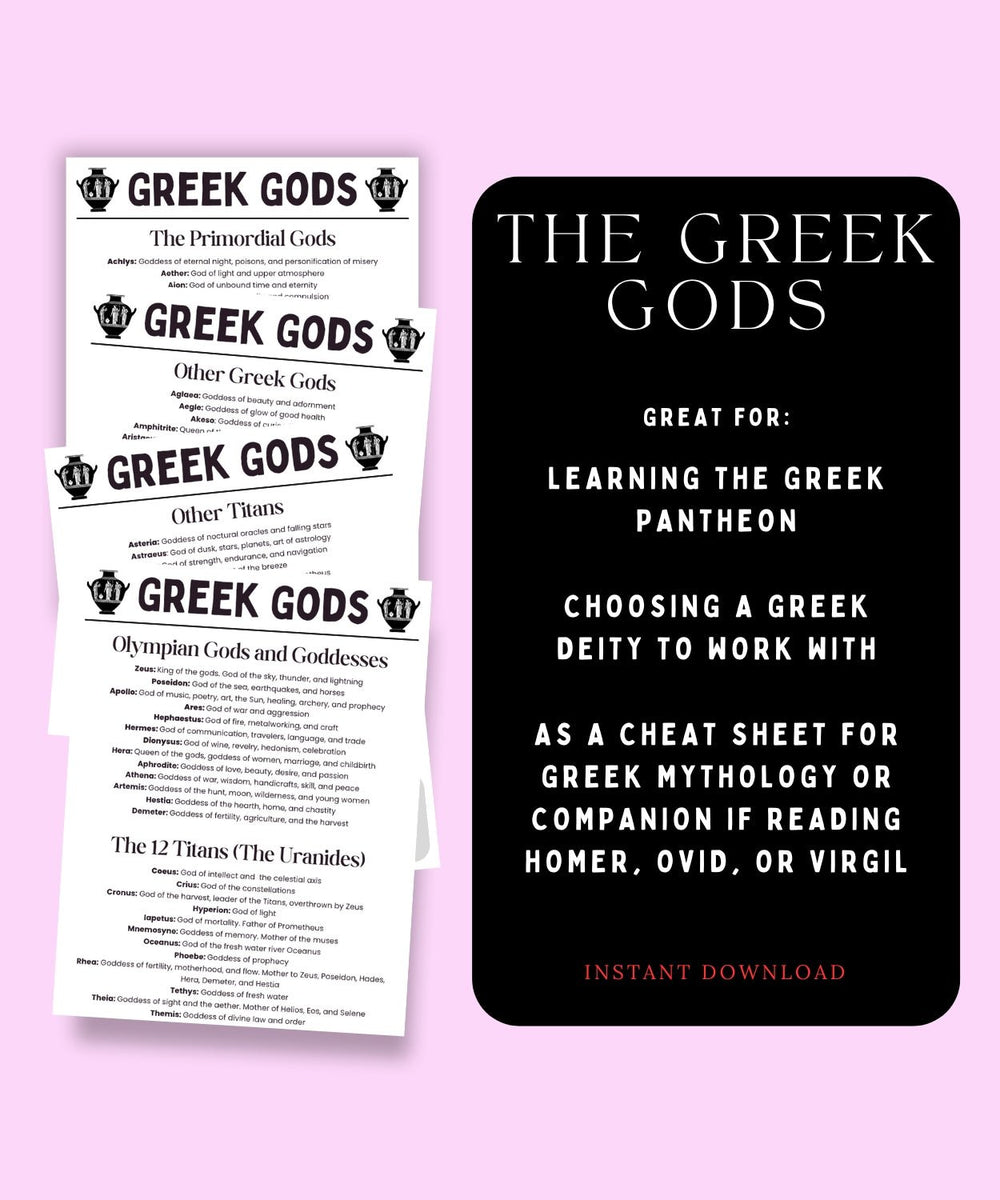 Greek Gods 101 - The Pagan Grimoire