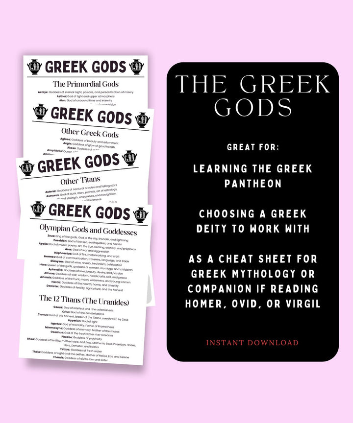 Greek Gods 101 - The Pagan Grimoire