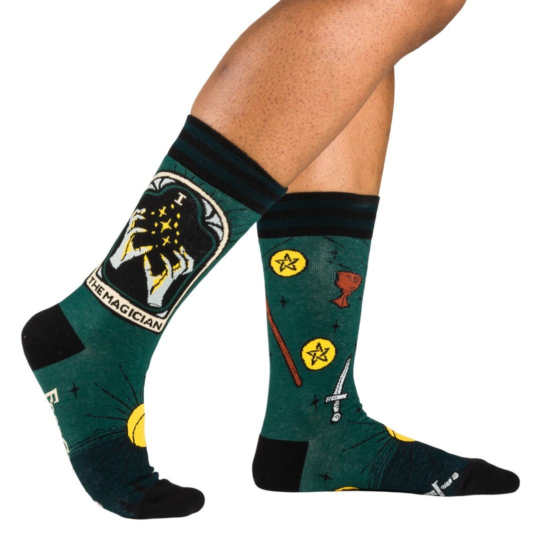 The Magician Tarot Nouveau Crew Socks - The Pagan Grimoire