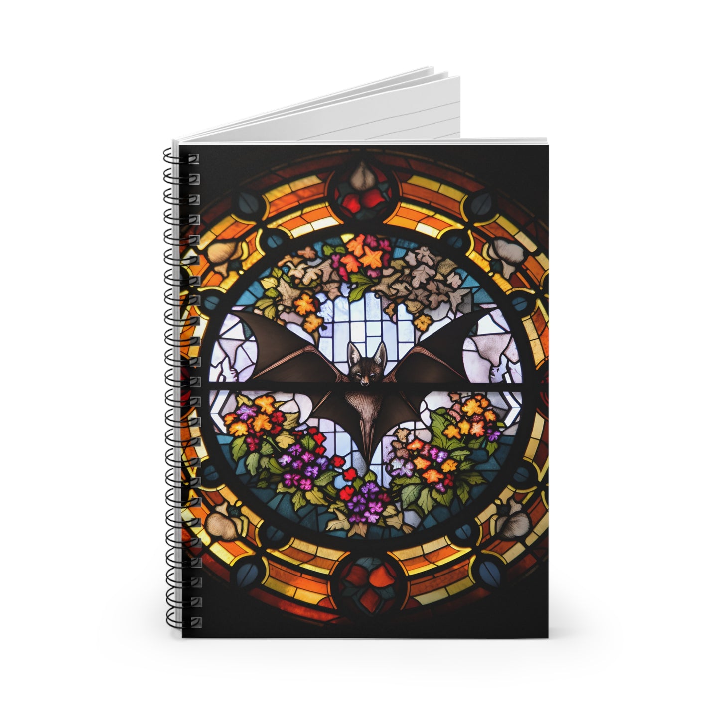 Stained Glass Bat Journal