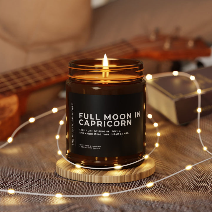 Full Moon in Capricorn Candle - The Pagan Grimoire