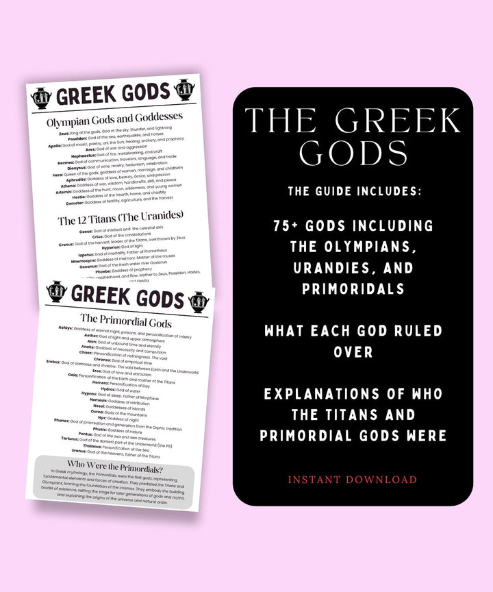 Greek Gods 101 - The Pagan Grimoire