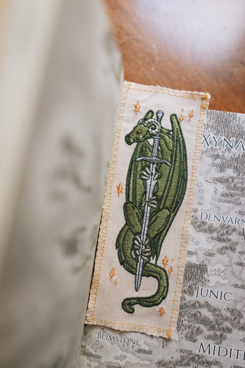 Dragon Guard Embroidered Bookmark - The Pagan Grimoire