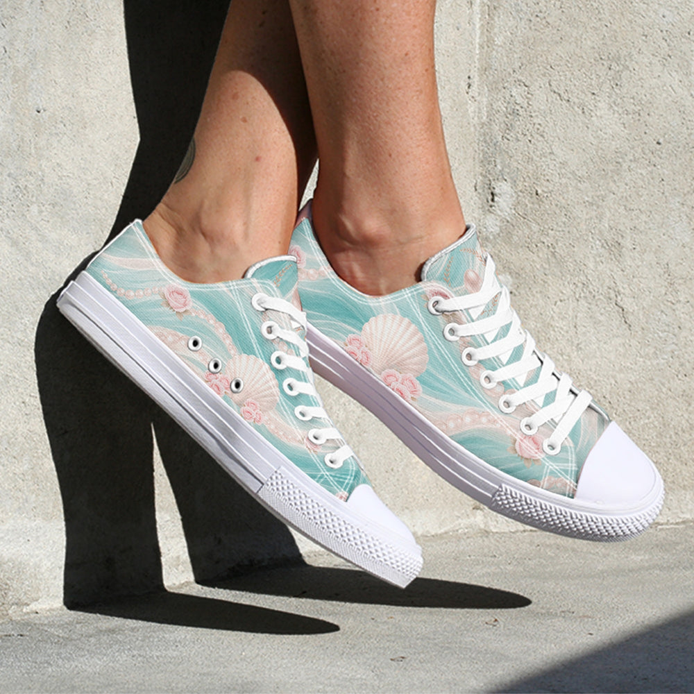 Birth of Aphrodite Low Tops - The Pagan Grimoire