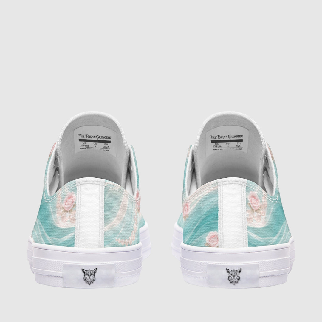 Birth of Aphrodite Low Tops - The Pagan Grimoire