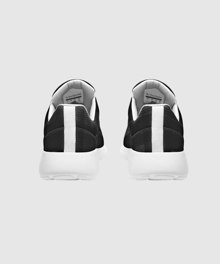 Black and Grey Plaid Sneakers - The Pagan Grimoire