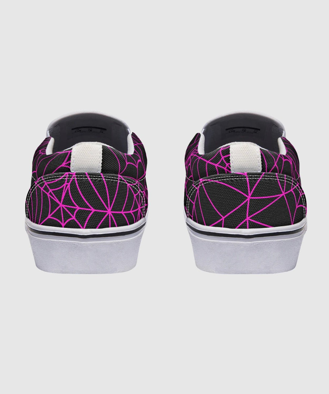 Black and Pink Spiderweb Slip - Ons - The Pagan Grimoire