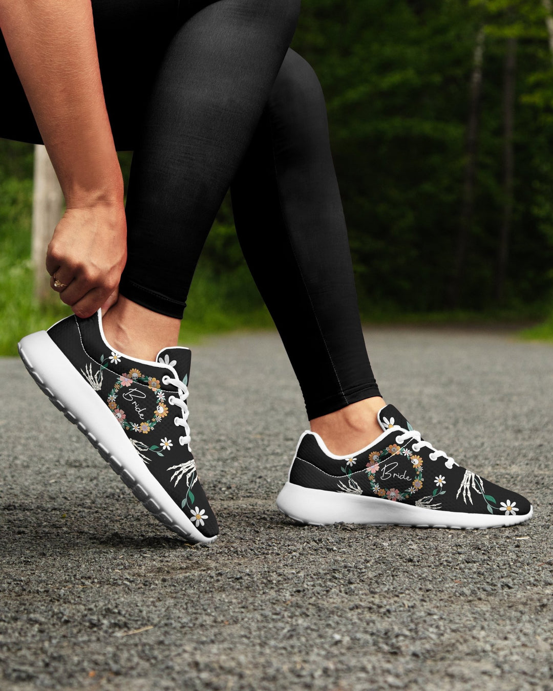 Goth Boho Bride Sneakers - The Pagan Grimoire