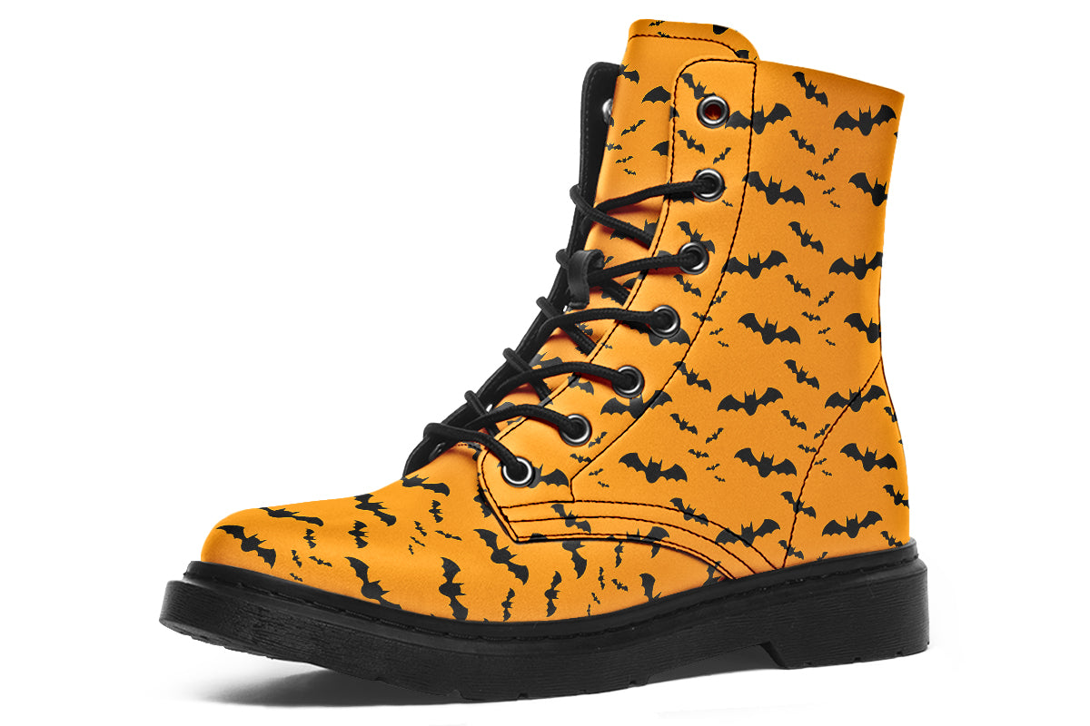 Orange Bat Boots