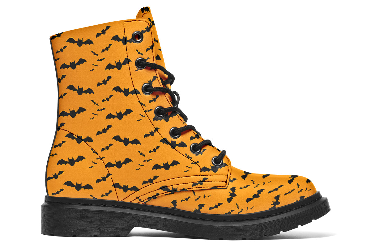 Orange Bat Boots