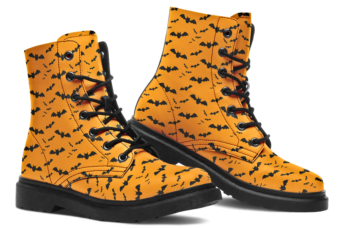 Orange Bat Boots