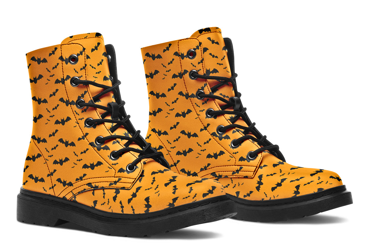 Orange Bat Boots