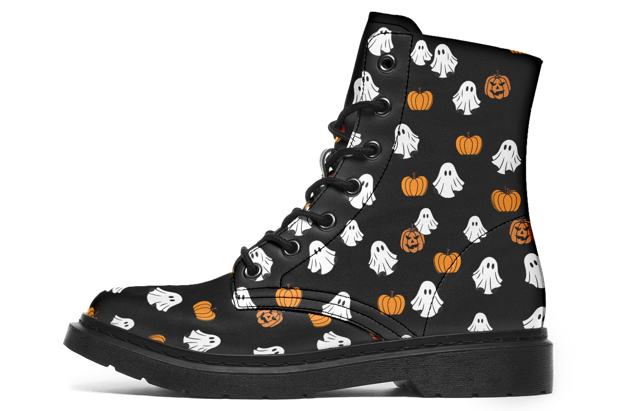 Ghost and Pumpkin Boots