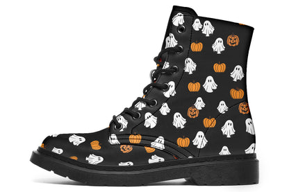 Ghost and Pumpkin Boots