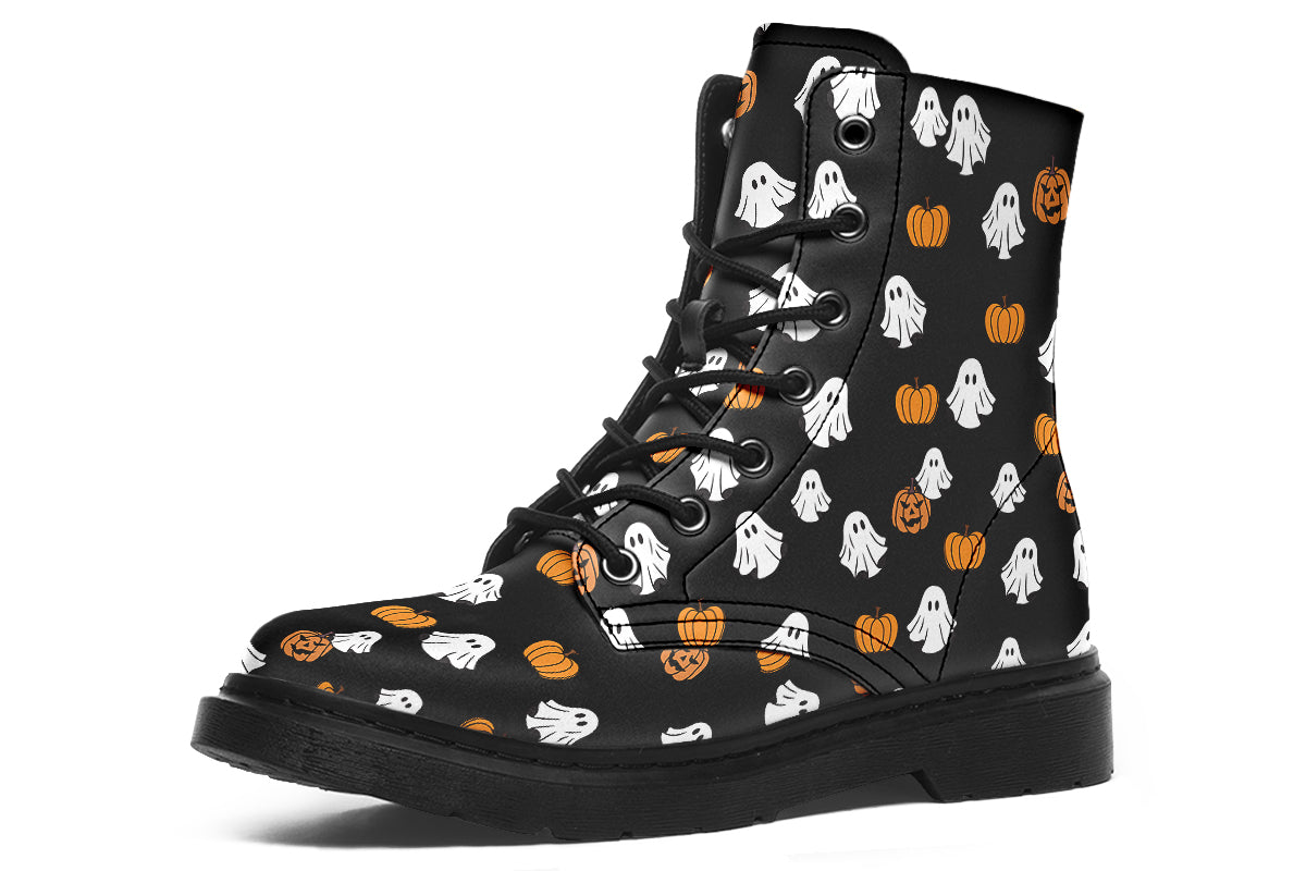 Ghost and Pumpkin Boots