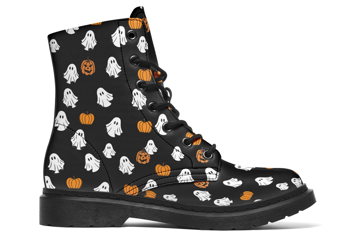 Ghost and Pumpkin Boots