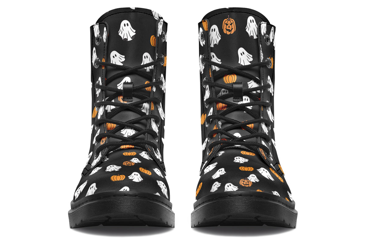 Ghost and Pumpkin Boots