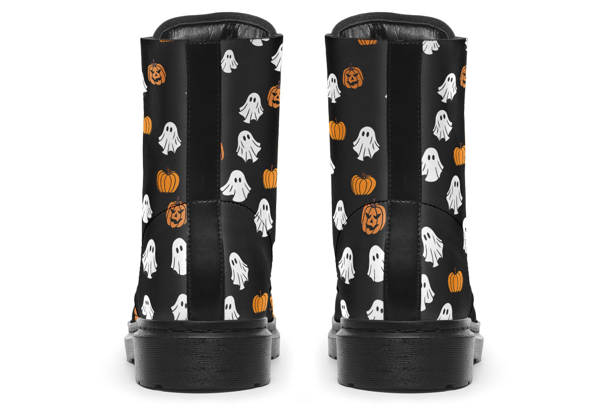 Ghost and Pumpkin Boots