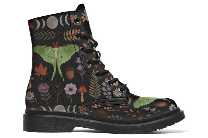 Luna Moth Boots - The Pagan Grimoire