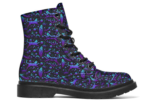 Neon Galaxy Cats Boots