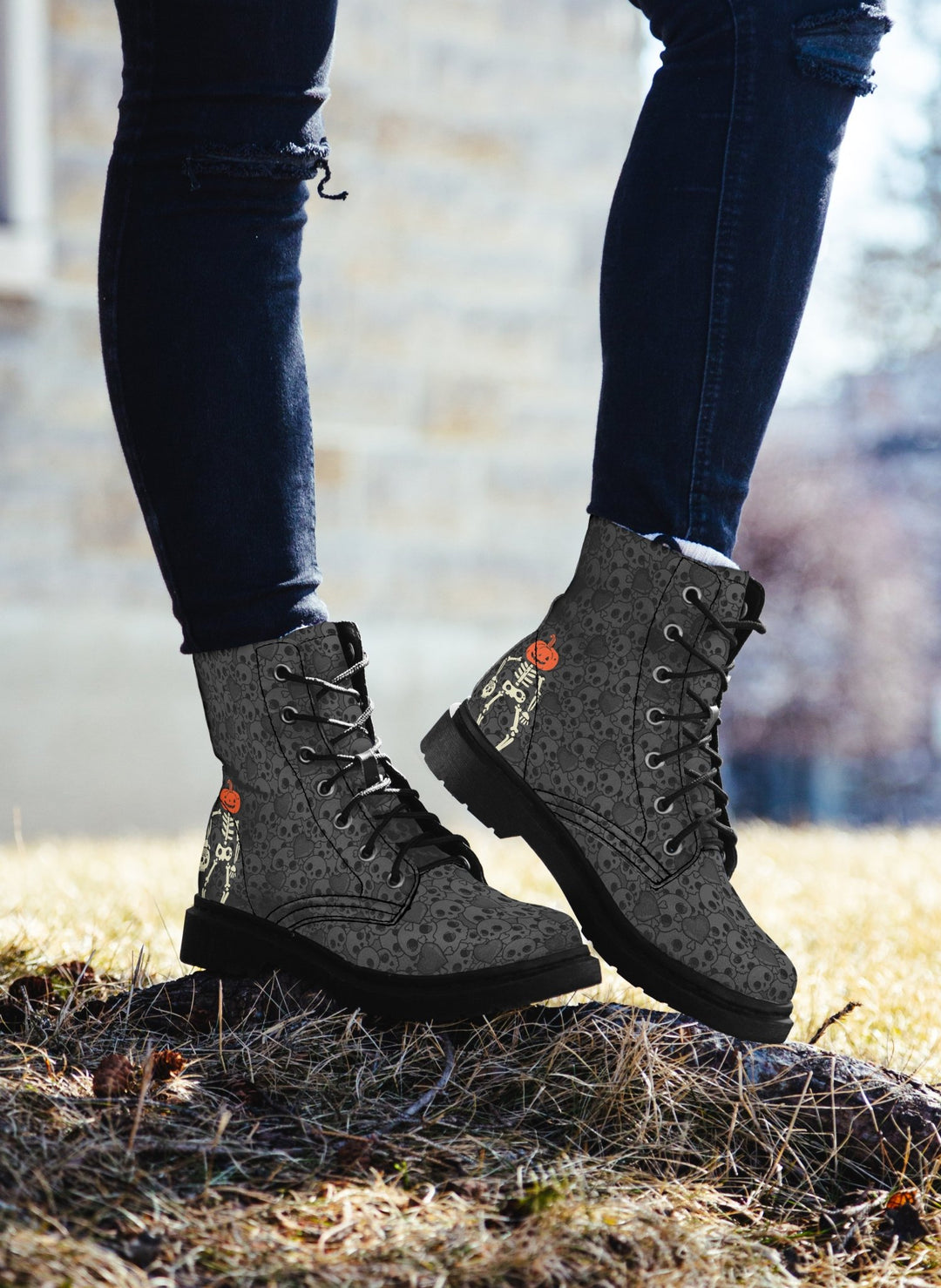 Grave Dancer Combat Boots - The Pagan Grimoire