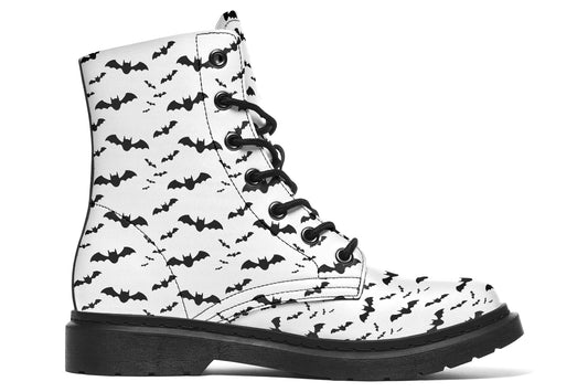 Black and White Bat Boots