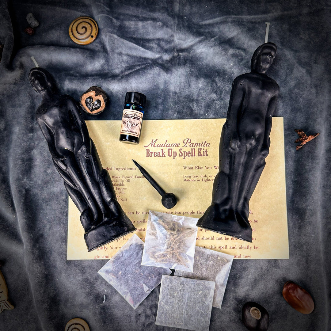 Break Up Candle Spell Kit: Human and Male Figural Candles - The Pagan Grimoire