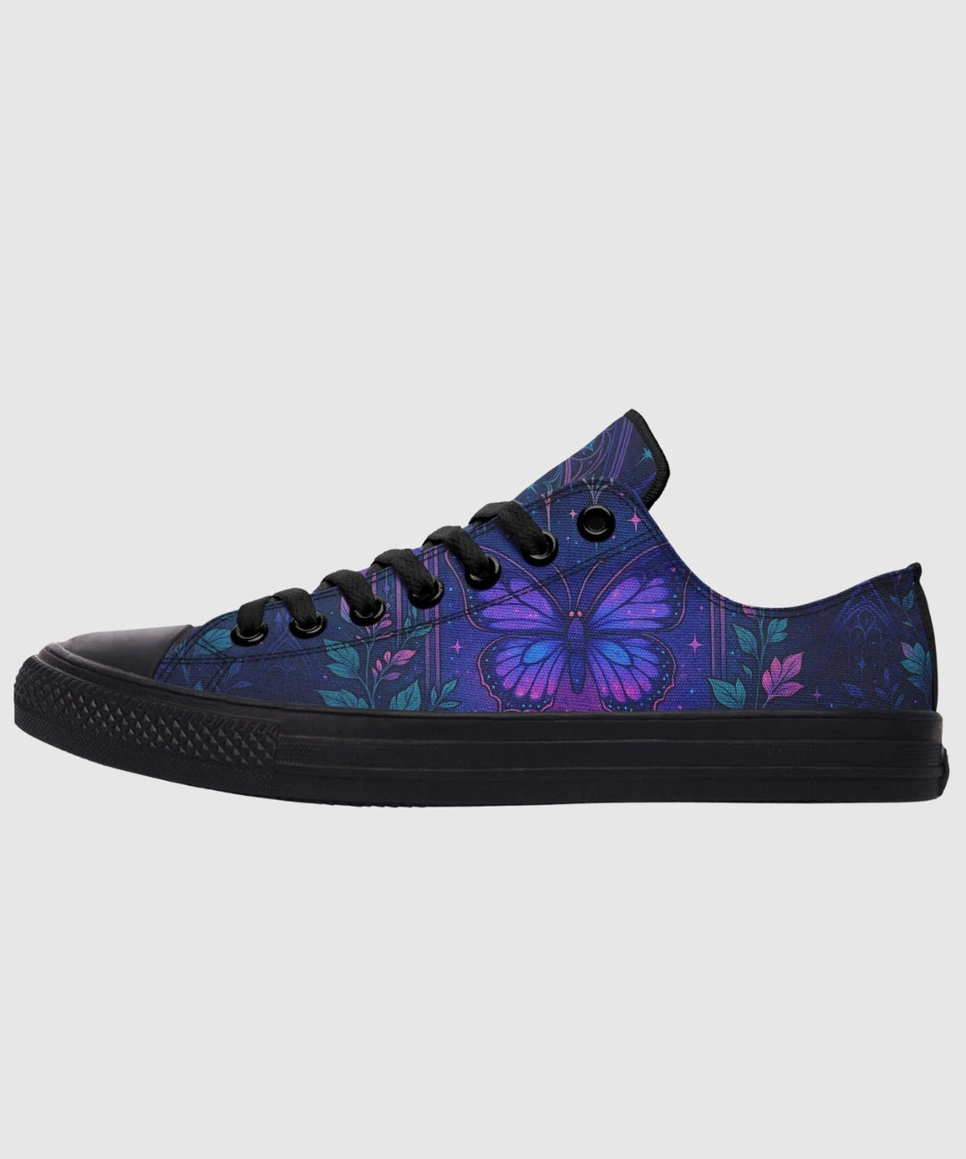 Butterfly Cathedral Low Tops - The Pagan Grimoire