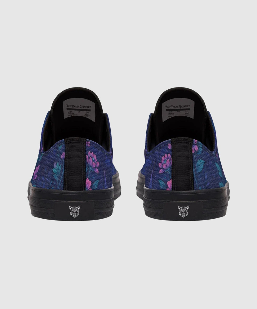 Butterfly Cathedral Low Tops - The Pagan Grimoire