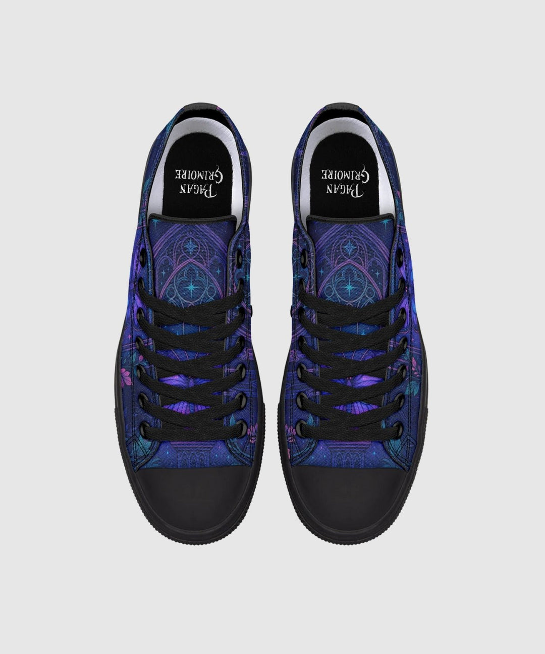 Butterfly Cathedral Low Tops - The Pagan Grimoire