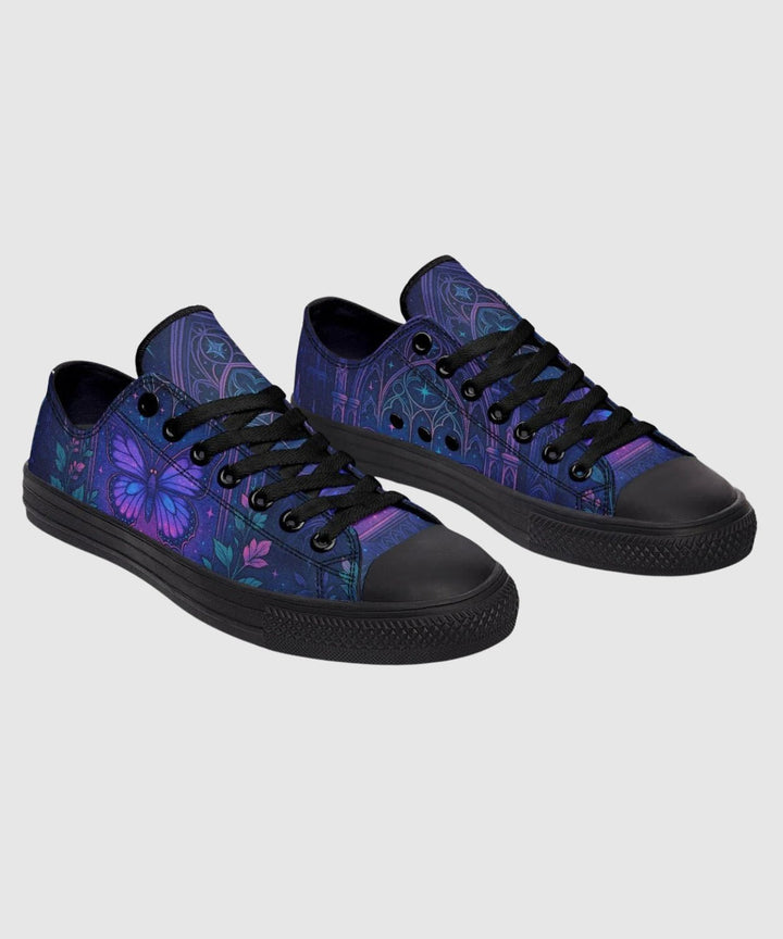 Butterfly Cathedral Low Tops - The Pagan Grimoire
