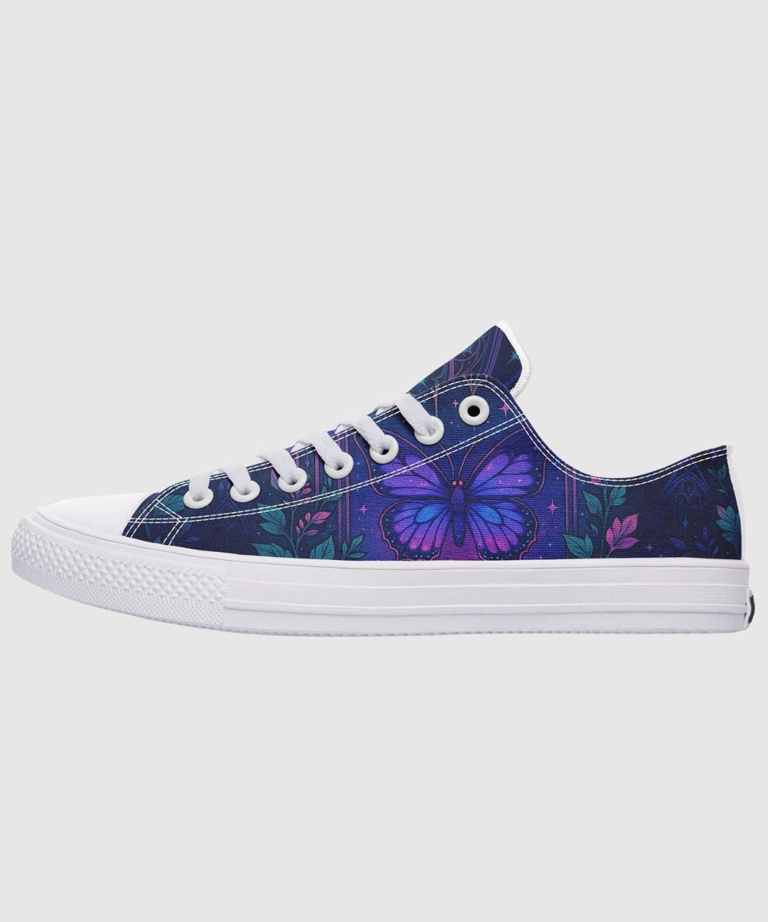 Butterfly Cathedral Low Tops - The Pagan Grimoire