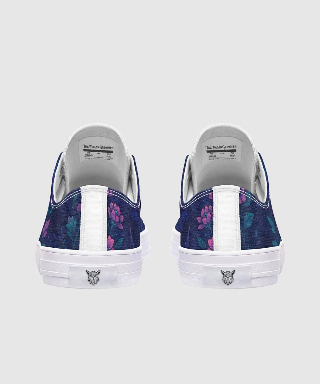 Butterfly Cathedral Low Tops - The Pagan Grimoire