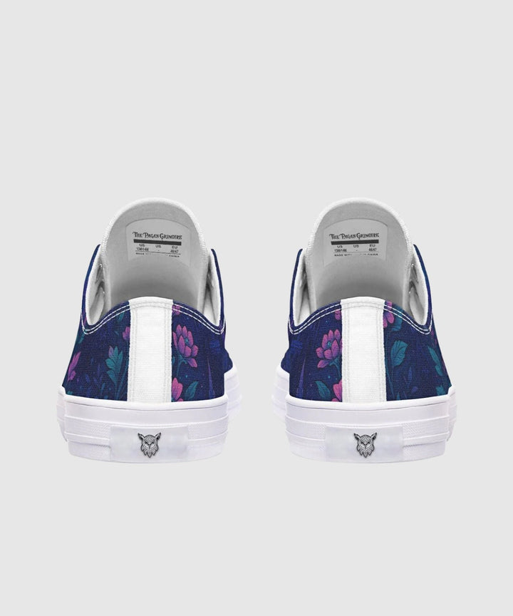 Butterfly Cathedral Low Tops - The Pagan Grimoire