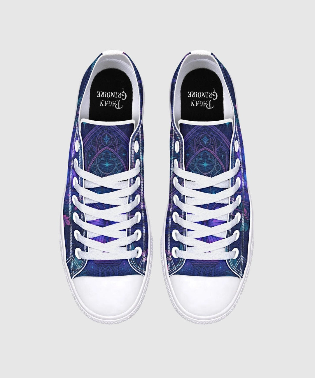 Butterfly Cathedral Low Tops - The Pagan Grimoire