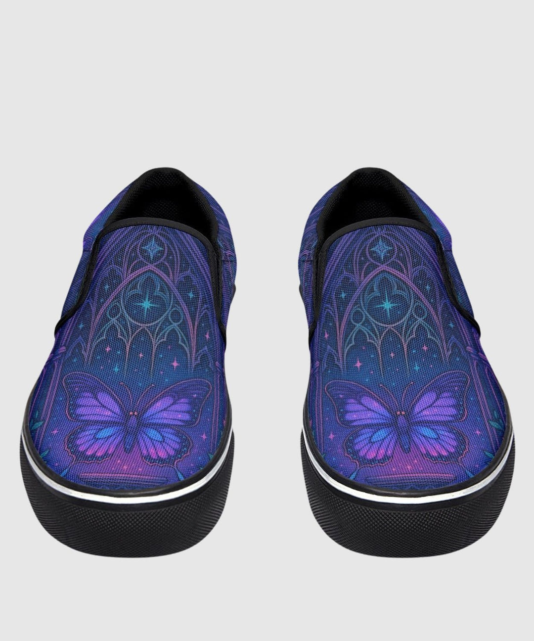 Butterfly Catherdral Slip - On Shoes - The Pagan Grimoire